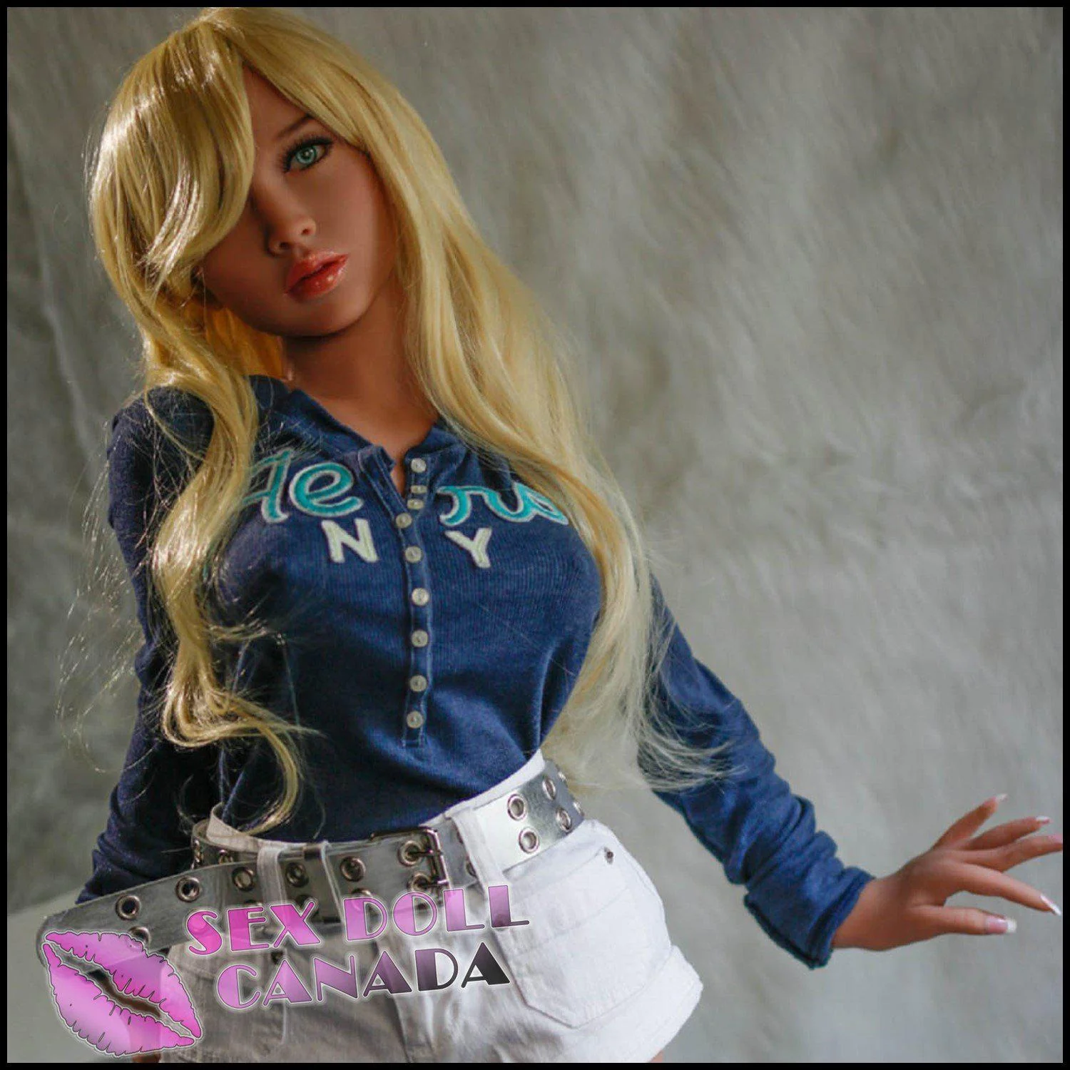 128 (4'2") E-Cup Kylie Bright Blonde Fit Ripped Abs - YL Doll - Image 10