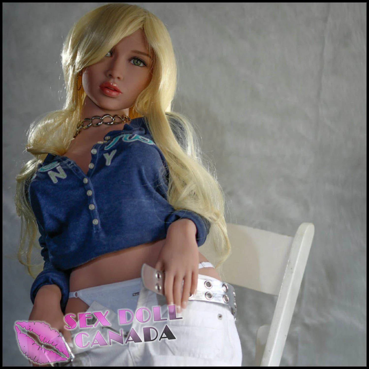 128 (4'2") E-Cup Kylie Bright Blonde Fit Ripped Abs - YL Doll - Image 9