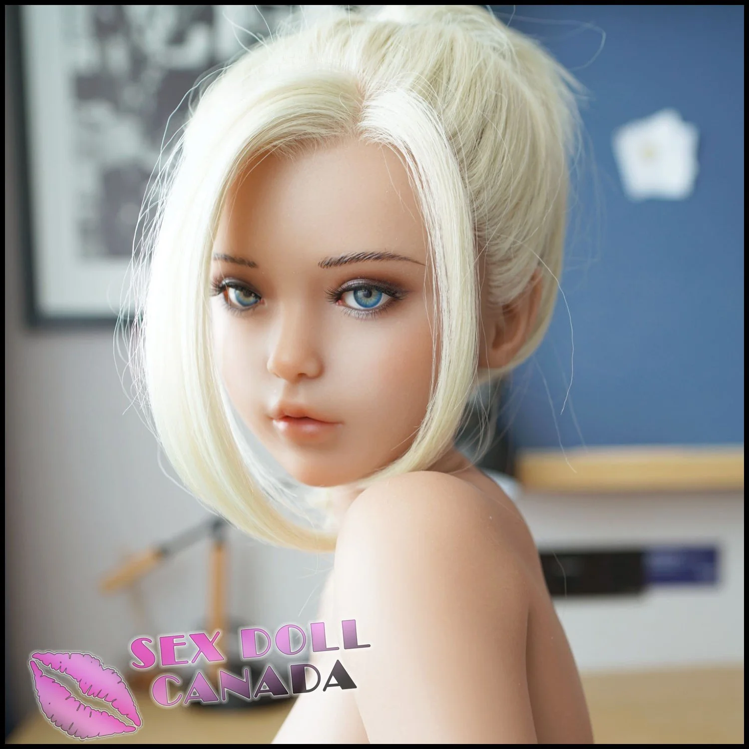 130 (4'3") D-Cup Phoebe Normal Ears - Full Silicone - Piper Doll - Image 14