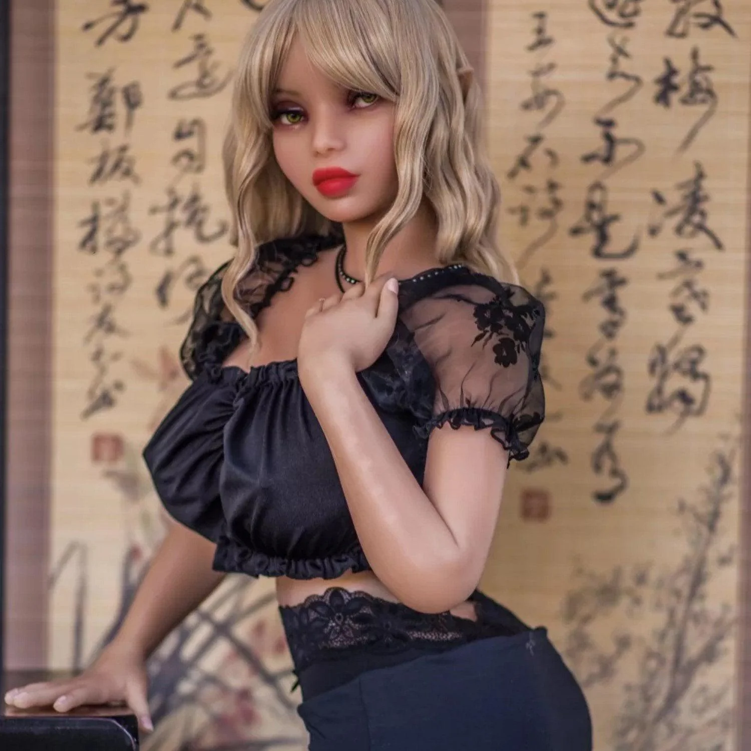136 (4'6") L-Cup Jade Elf Seamless Head - Full Silicone - SM Doll - Image 6