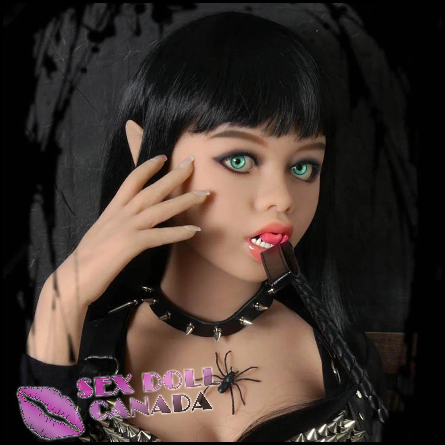 140 (4'7") D-Cup Ambrosia Goth Dom - WM Doll - Image 16