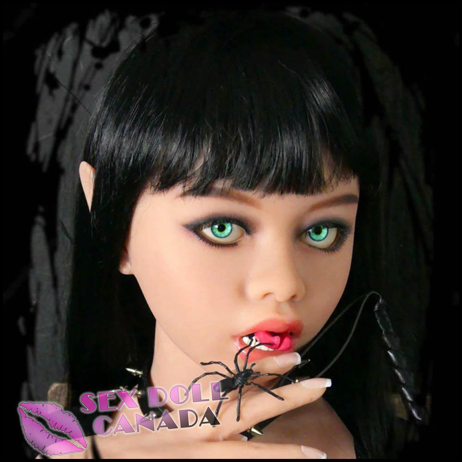 140 (4'7") D-Cup Ambrosia Goth Dom - WM Doll - Image 5