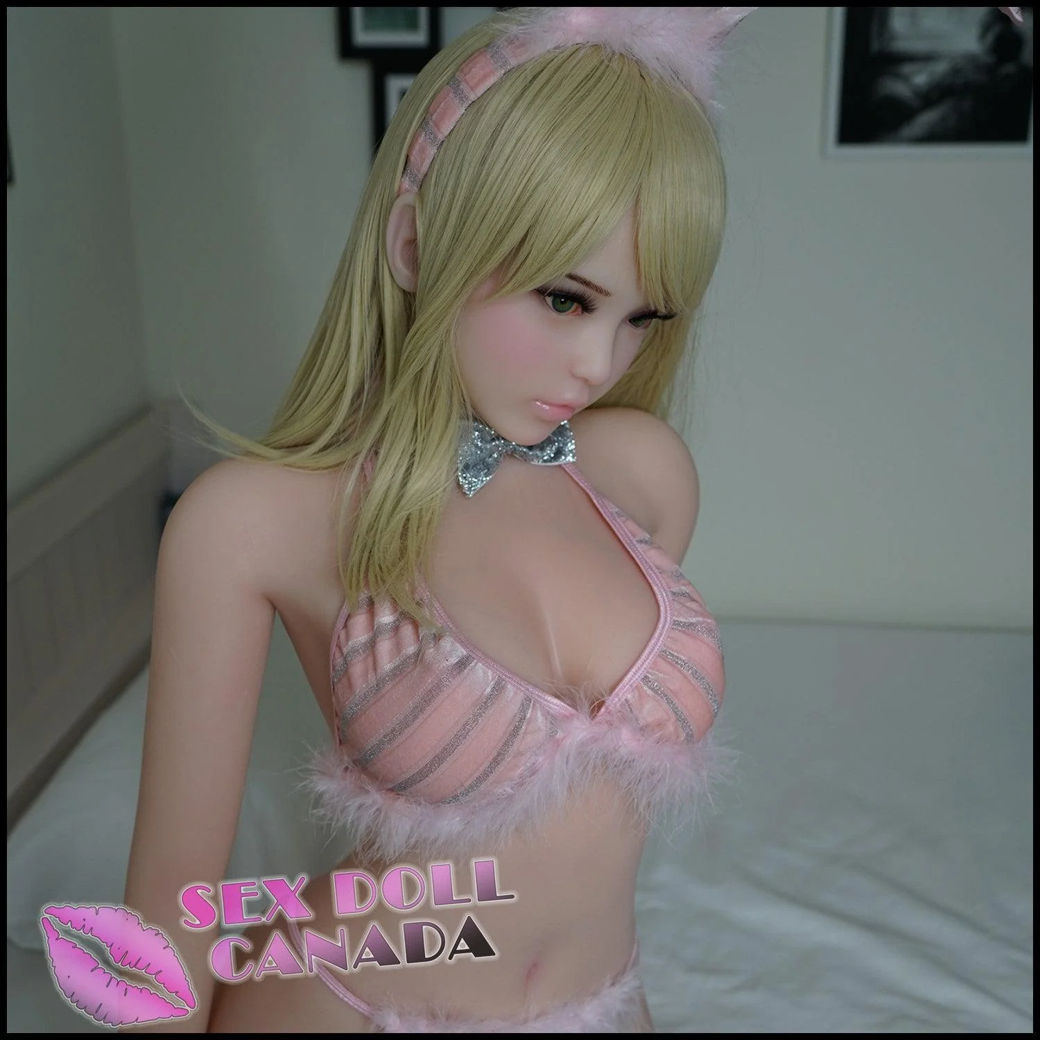 140 (4'7") F-Cup Phoebe Blonde - Full Silicone - Piper Doll - Image 6