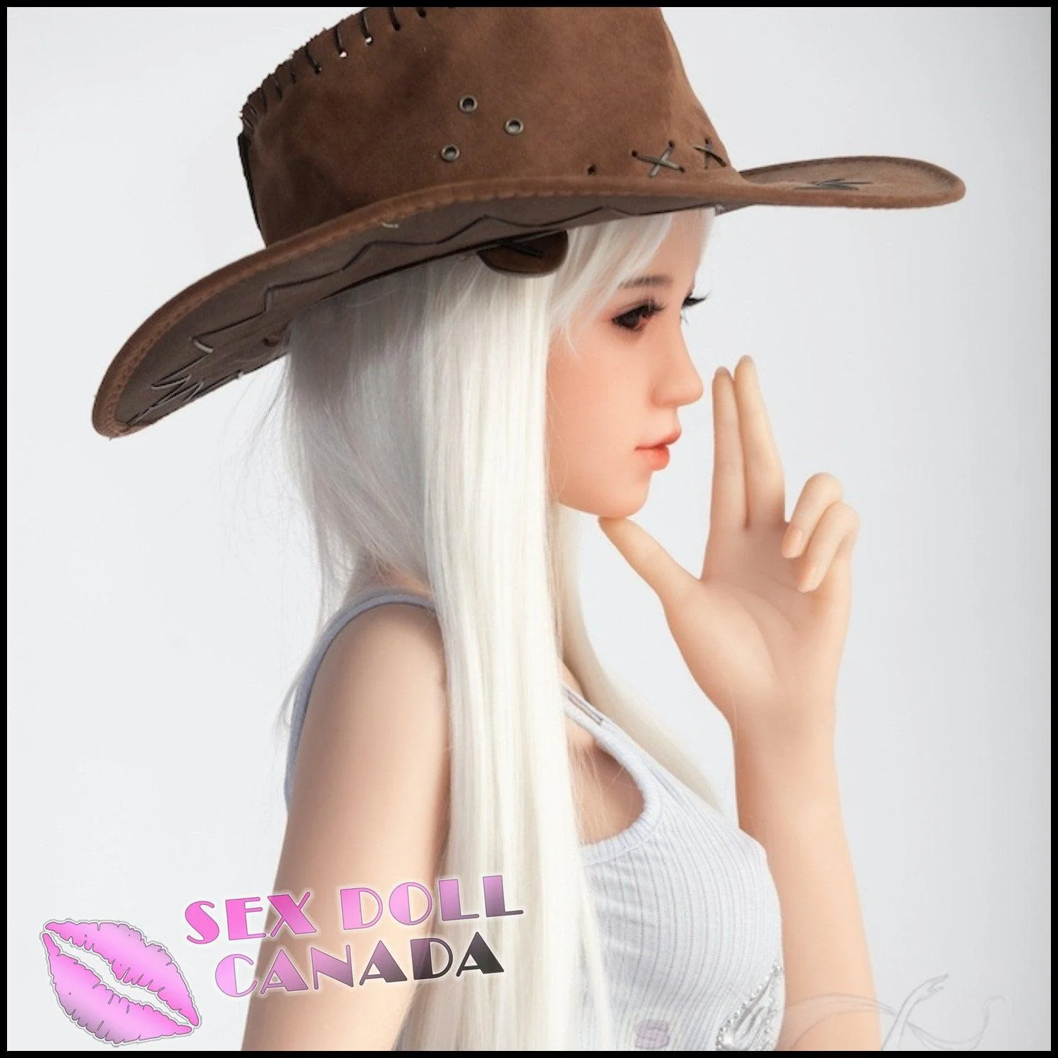 145 (4'9") D-Cup Anna Blonde (Head #145-4) Full Silicone - Sanhui Dolls - Image 5