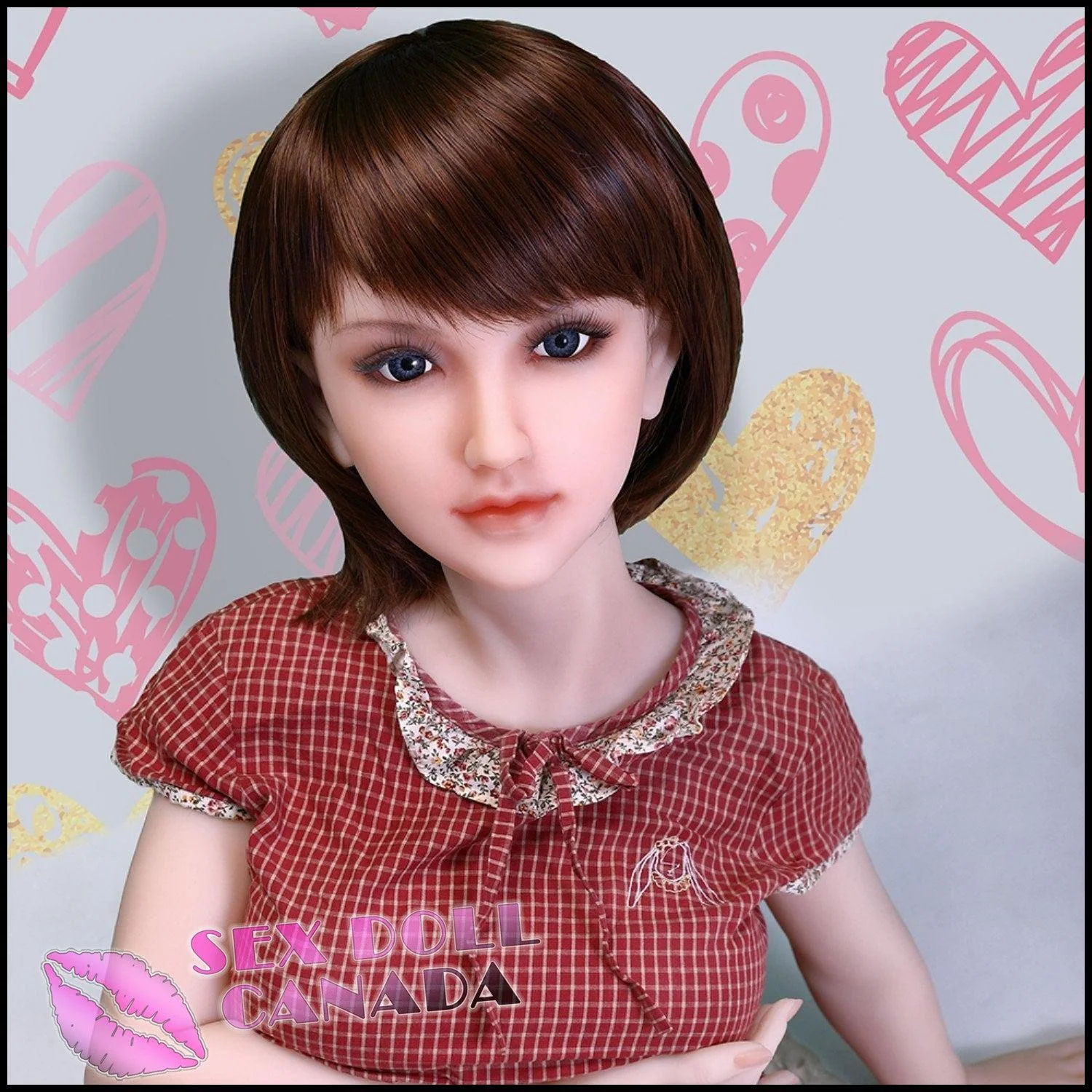 145 (4'9") D-Cup Eva Brunette (Head #145-2) Full Silicone - Sanhui Dolls - Image 11
