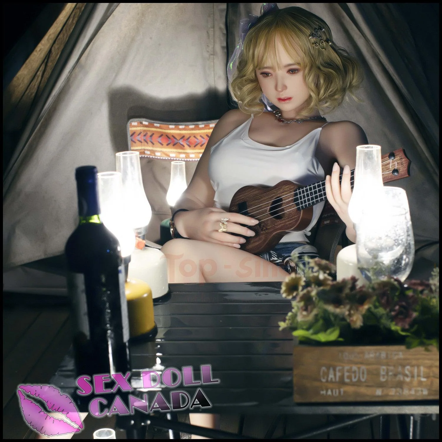 148 (4'10") C-Cup Mirei Blonde (Head #L1) Full Silicone - Top-Sino - Image 7