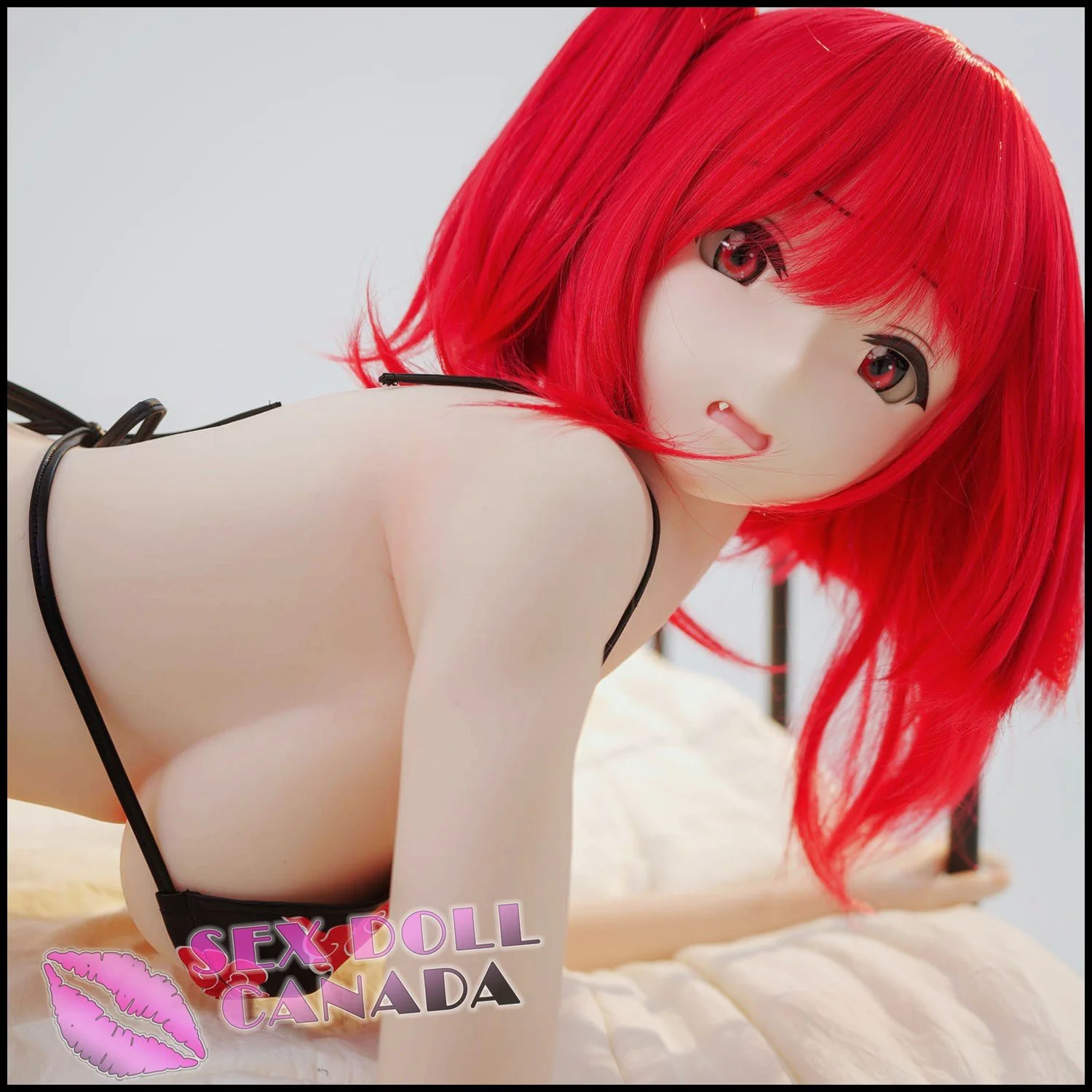 148 (4'10") F-Cup Shiori Red Hair HSS - Hyper Soft Silicone - Full Silicone - IROKEBIJIN - Image 3