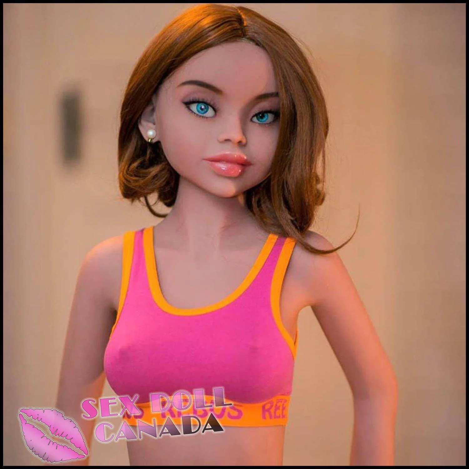 150 (4'11") B-Cup Mckayla Brunette - WM Doll - Image 4