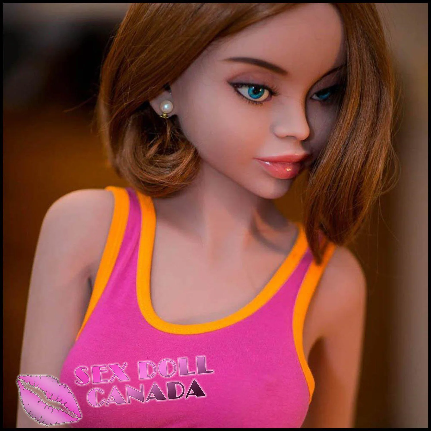 150 (4'11") B-Cup Mckayla Brunette - WM Doll - Image 5