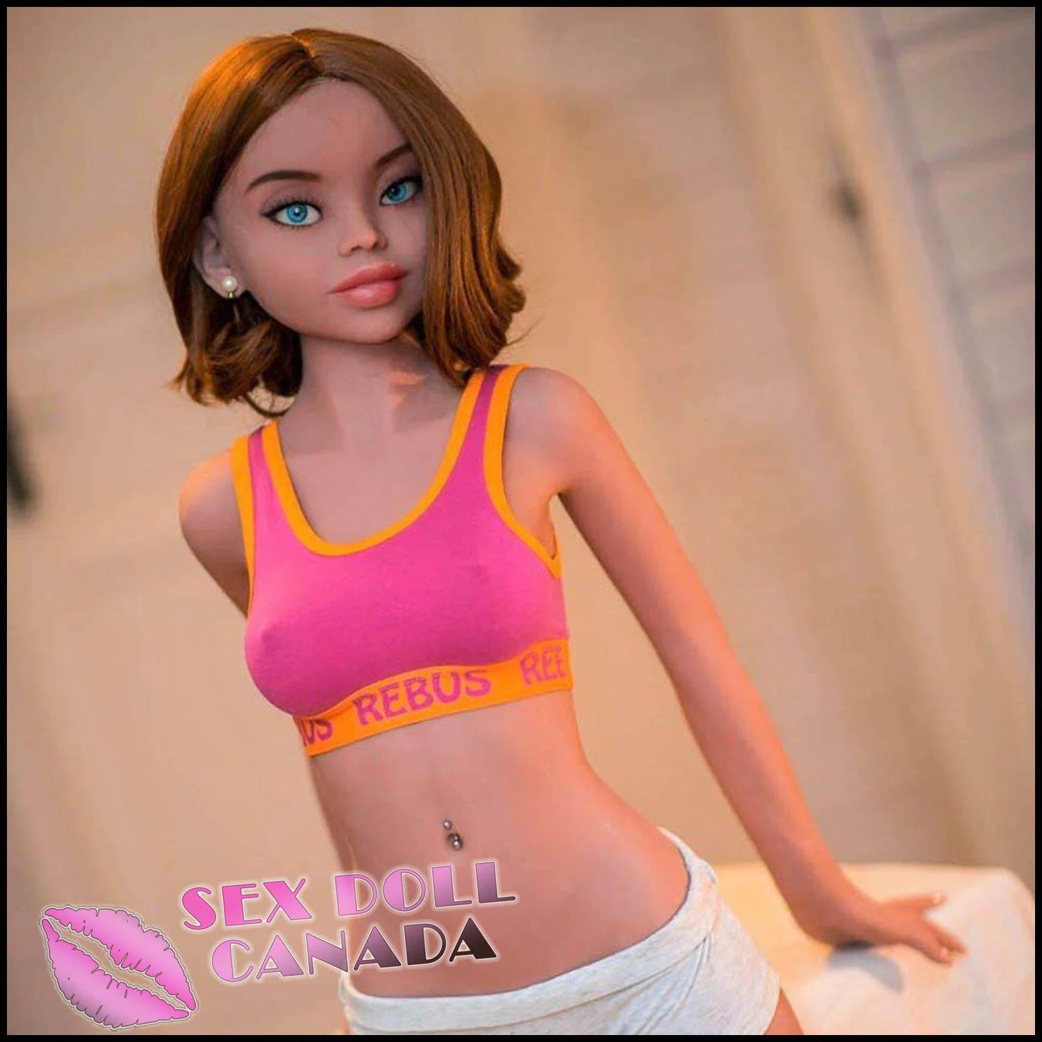 150 (4'11") B-Cup Mckayla Brunette - WM Doll - Image 6