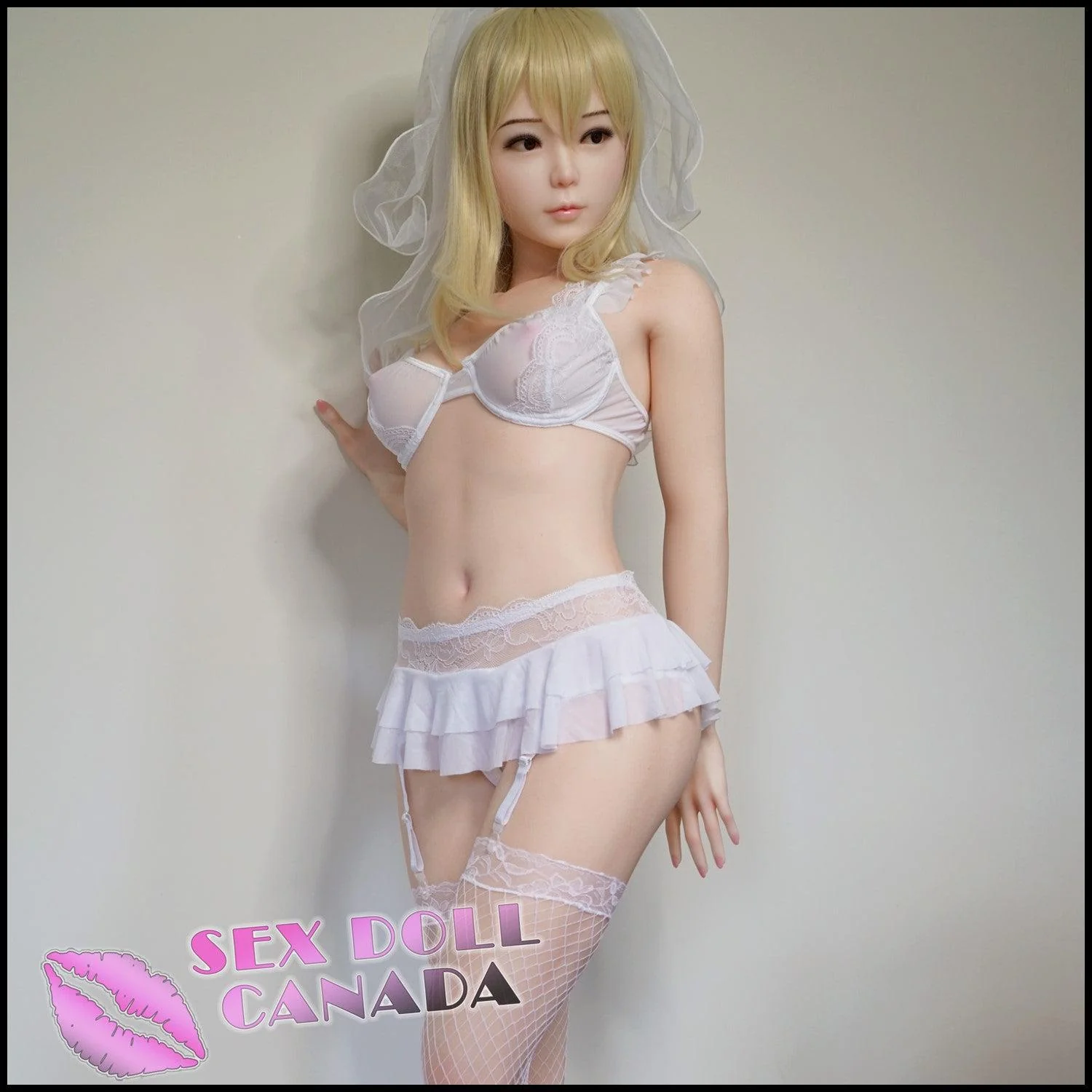 150 (4'11") C-Cup Akira Blonde - Full Silicone - Piper Doll - Image 12