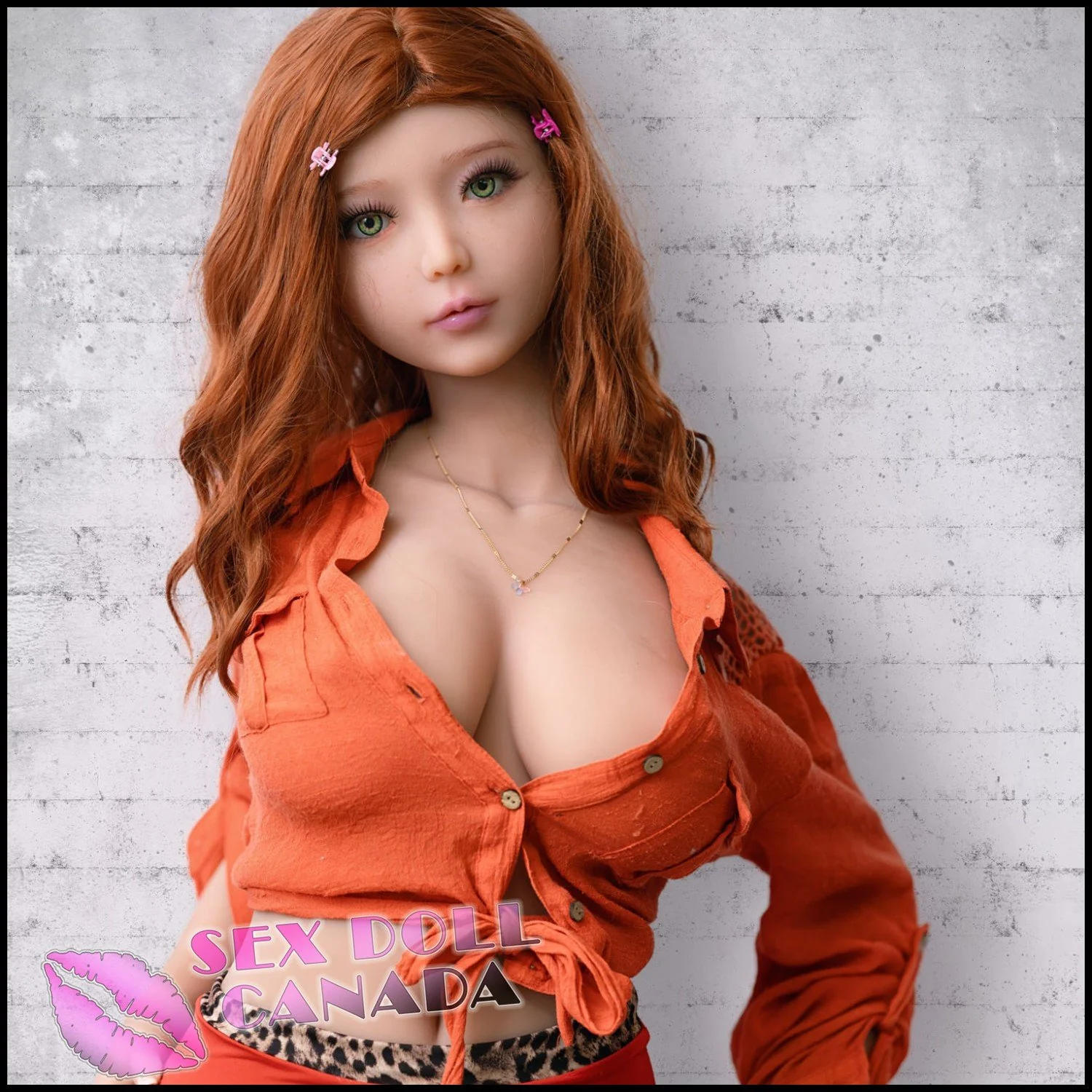 150 (4'11") D-Cup Akira Red Hair STPE - Piper Doll - Image 4