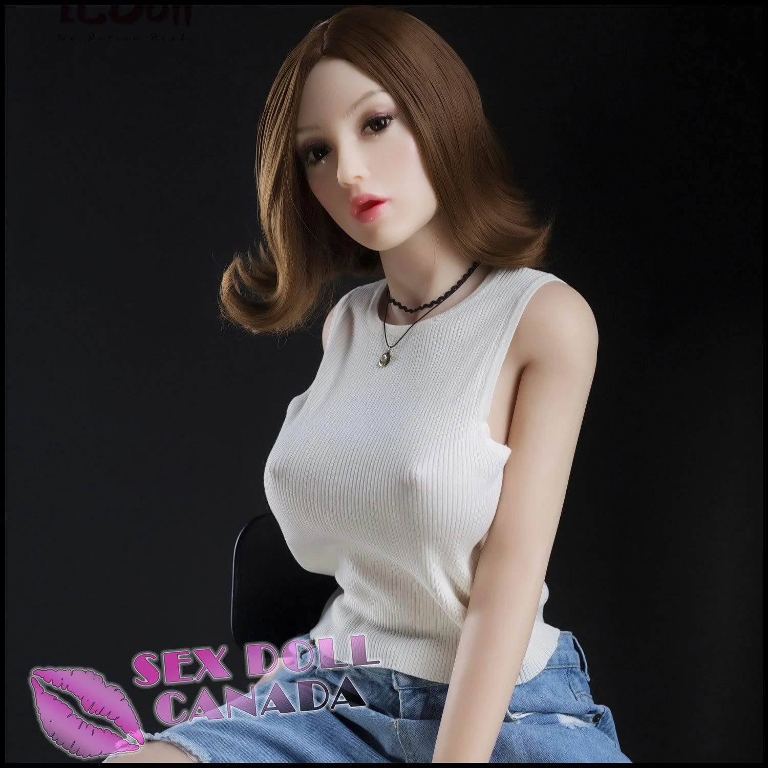 150 (4'11") G-Cup Krystal Brunette (Head #C15) - IL Doll - Image 3