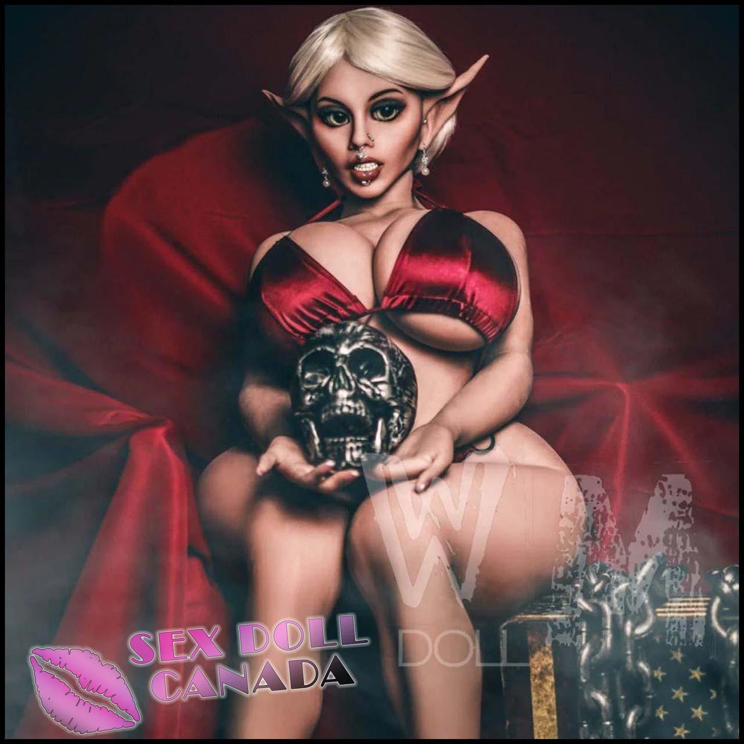 150 (4'11") M-Cup Helene Vampire Thick Booty BBW - WM Doll - Image 11