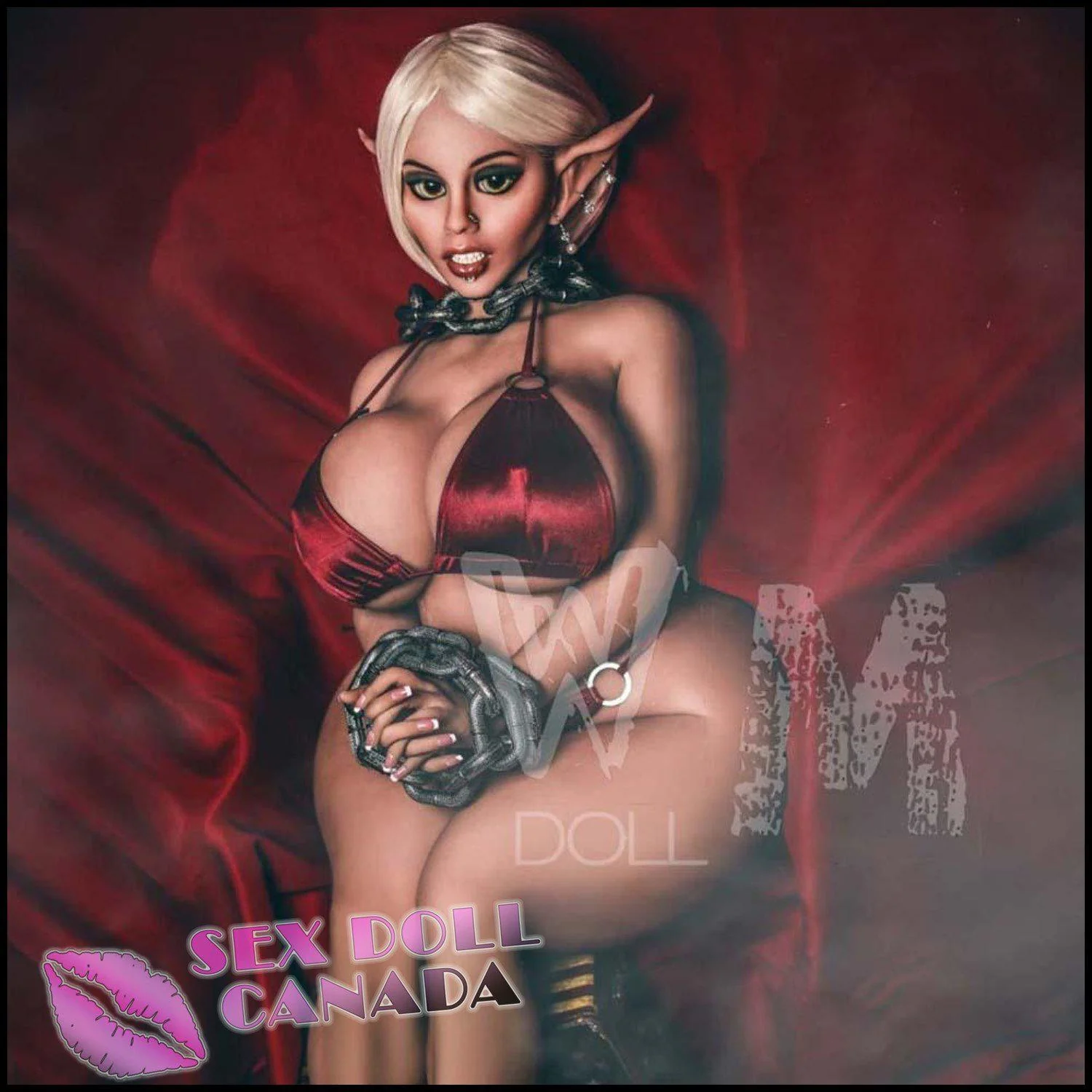 150 (4'11") M-Cup Helene Vampire Thick Booty BBW - WM Doll - Image 12