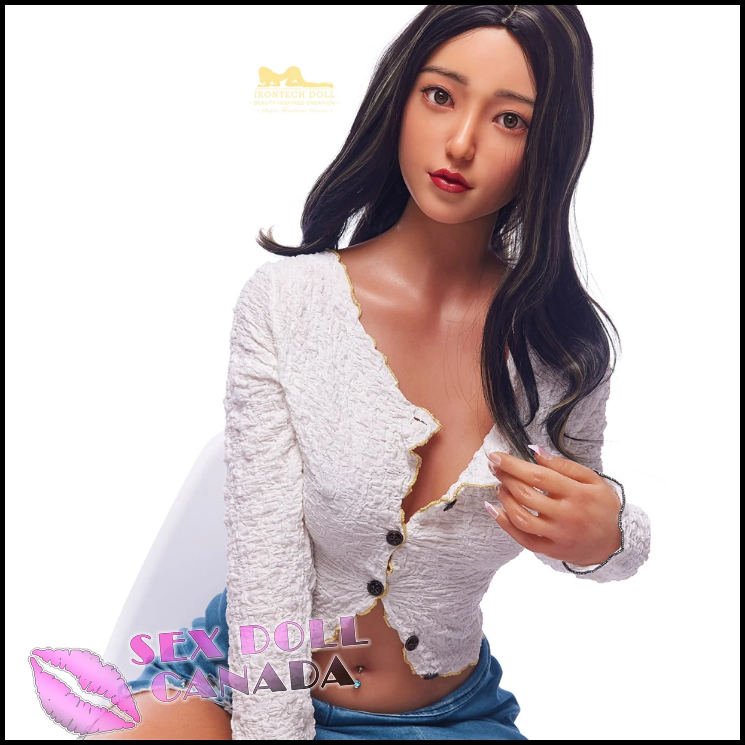 152 (5'0") D-Cup Miku (Head #S14) Full Silicone - IRONTECH Dolls - Image 6