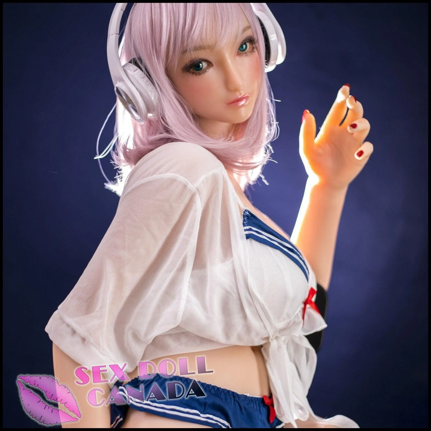 155 (5'1") L-Cup Momo Gamer (Head #S22) BBW Full Silicone - Sino-Doll - Image 3