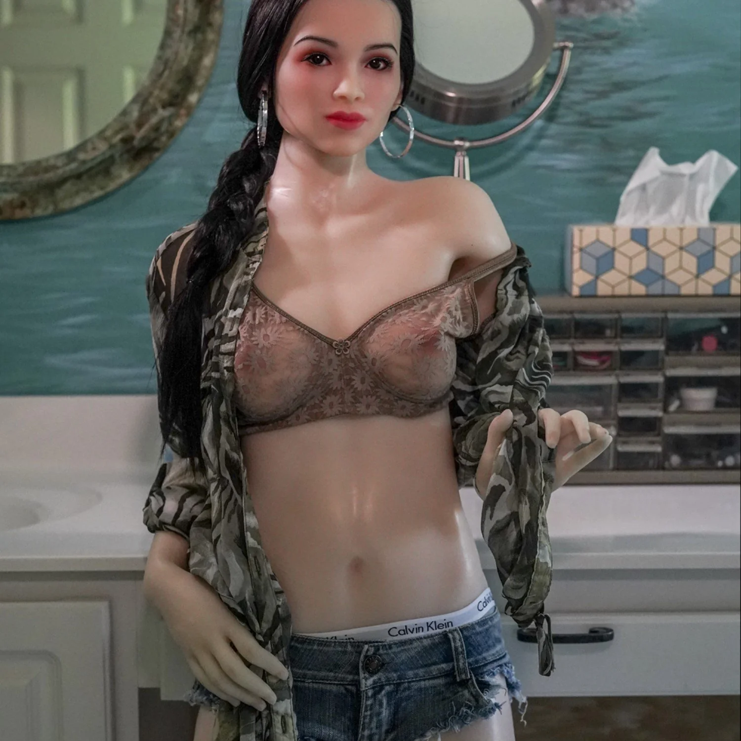 156 (5'1") C-Cup Estella (Head #X2) Full Silicone - SM Doll - Image 17