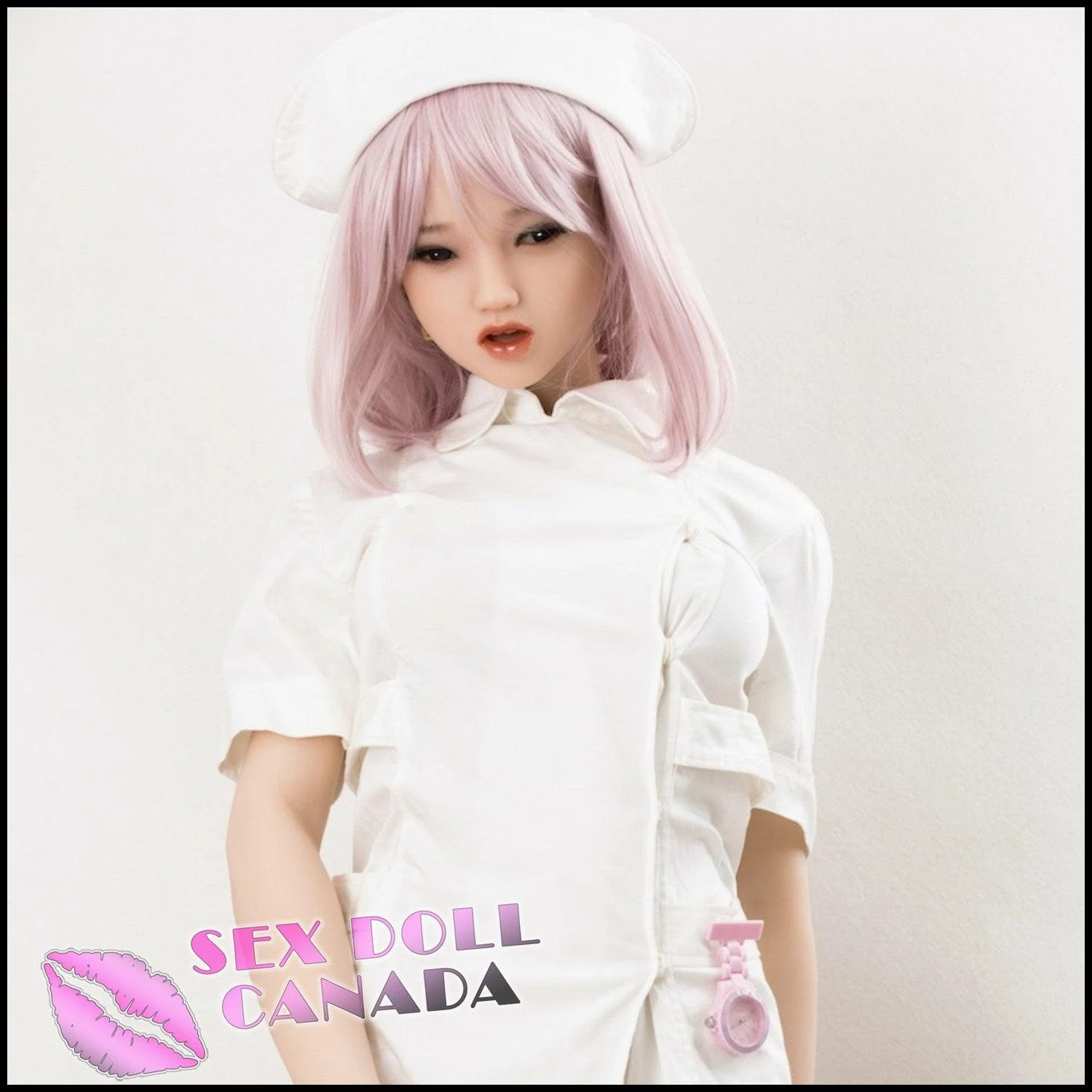 156 (5'1") D-Cup Nixie Pink Nurse (Head #145-6) Full Silicone - Sanhui Dolls - Image 5
