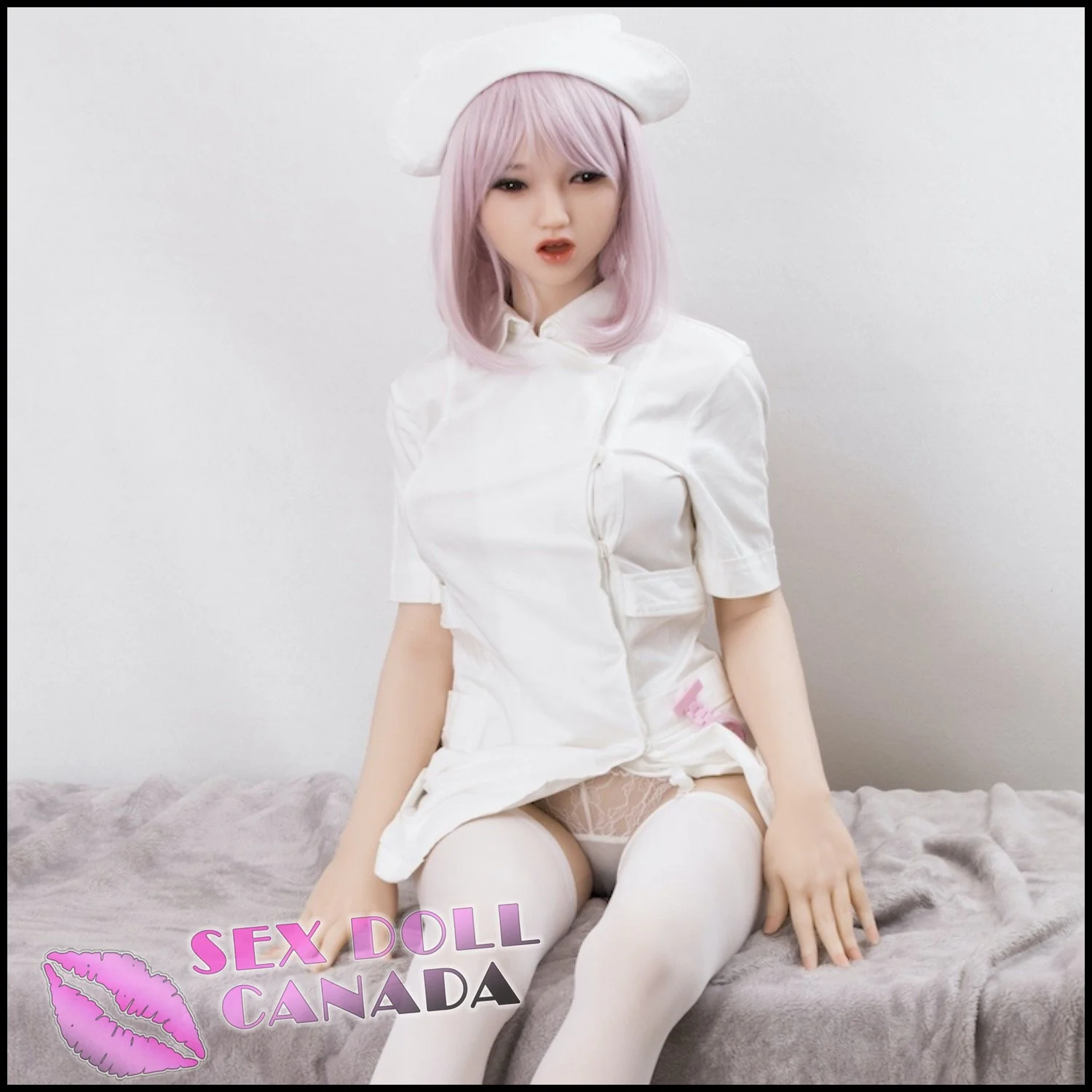 156 (5'1") D-Cup Nixie Pink Nurse (Head #145-6) Full Silicone - Sanhui Dolls - Image 7