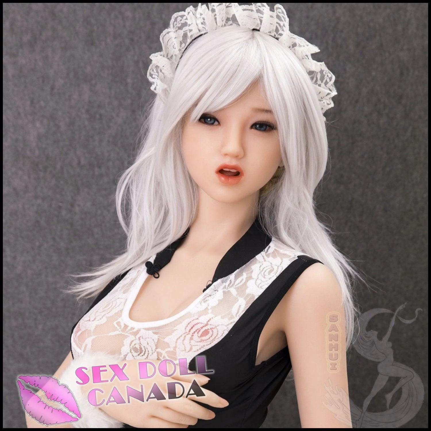 156 (5'1") D-Cup Nixie Silver Maid (Head #145-6) Full Silicone - Sanhui Dolls - Image 4