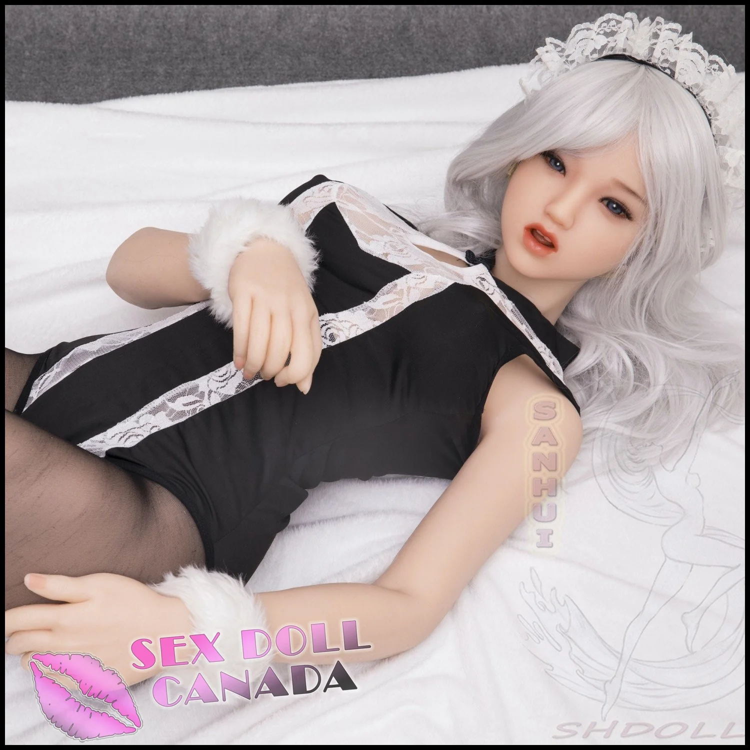 156 (5'1") D-Cup Nixie Silver Maid (Head #145-6) Full Silicone - Sanhui Dolls - Image 8