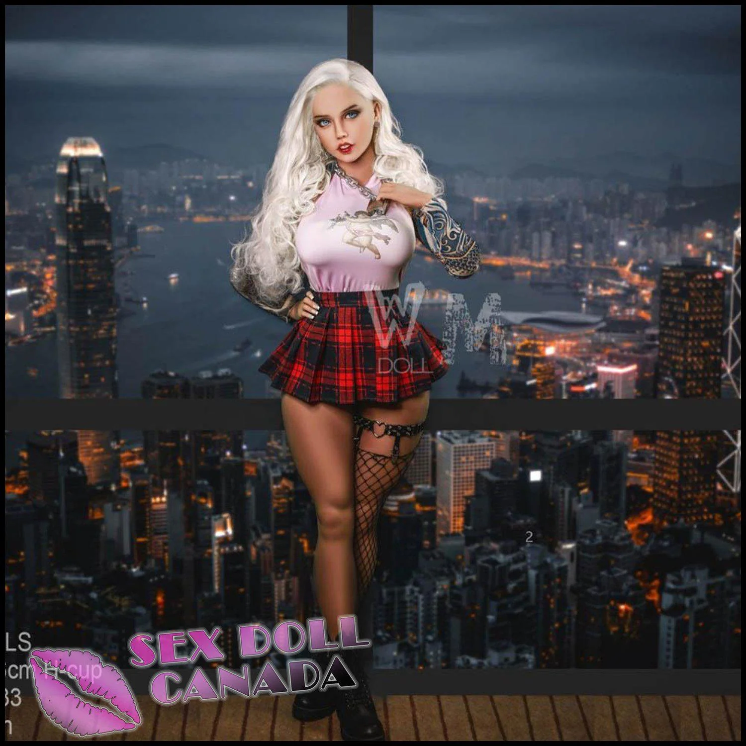 156 (5'1") H-Cup Sophia Platinum Blonde (Head #233) - WM Doll - Image 10