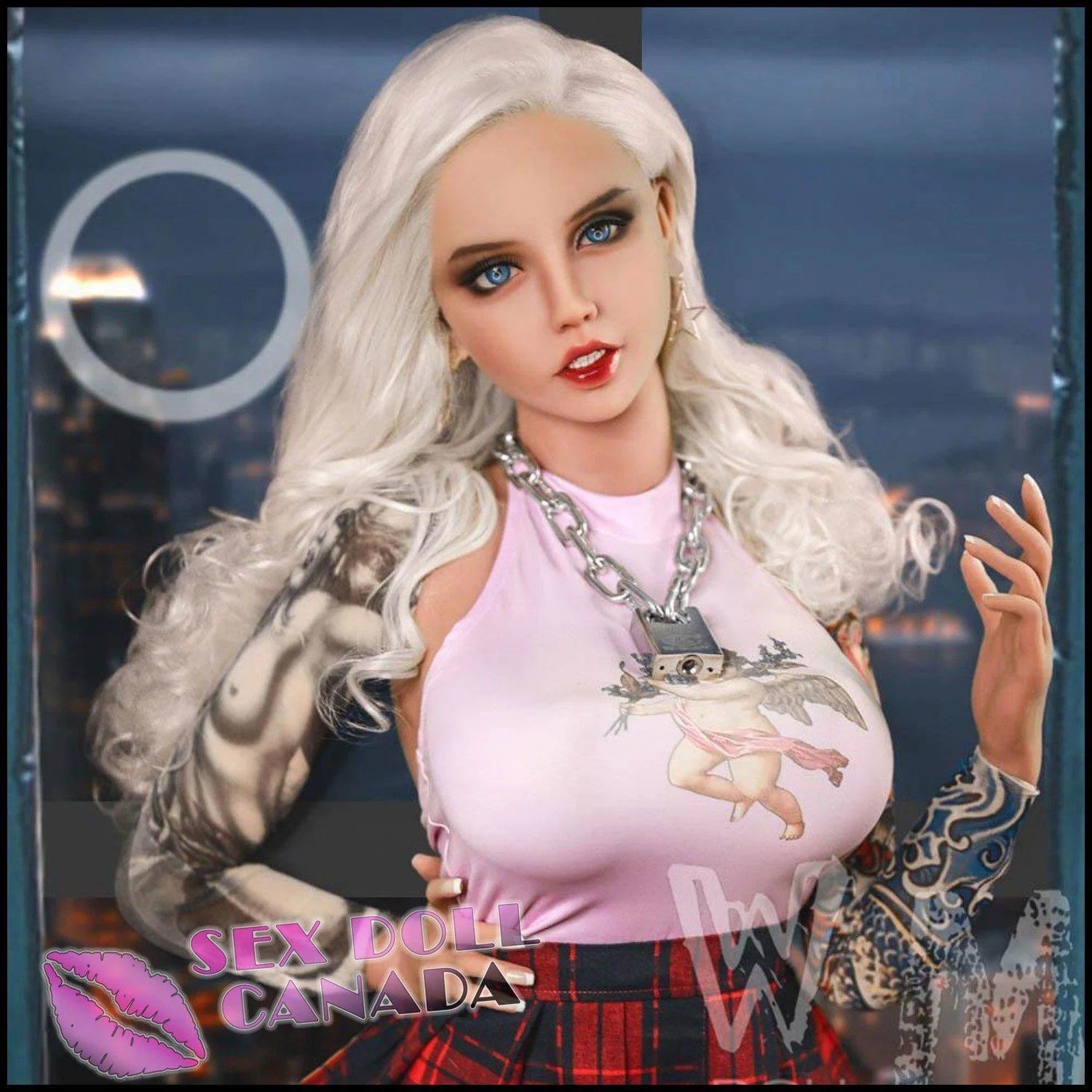 156 (5'1") H-Cup Sophia Platinum Blonde (Head #233) - WM Doll - Image 22