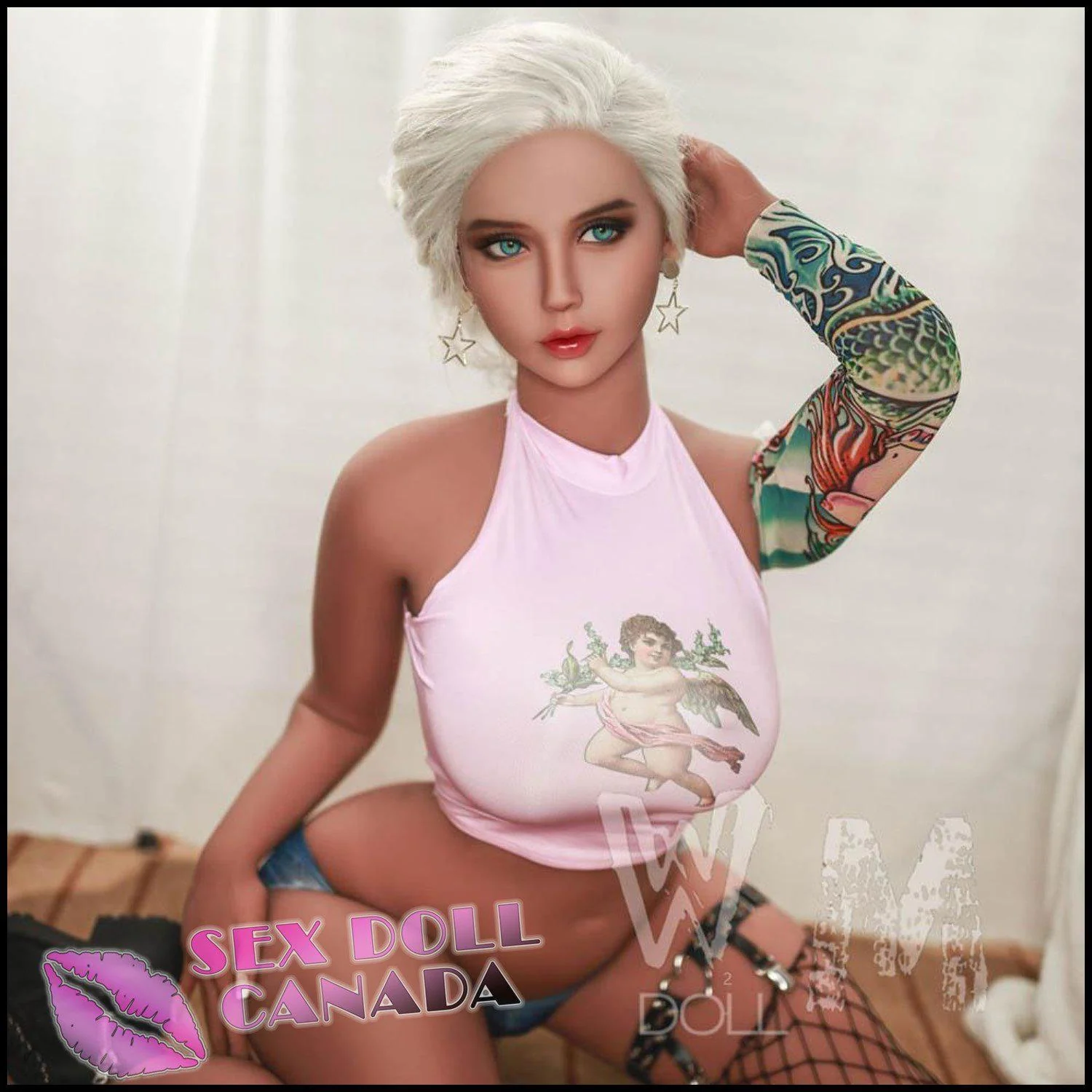 156 (5'1") H-Cup Sophia Platinum Blonde (Head #233) - WM Doll - Image 26