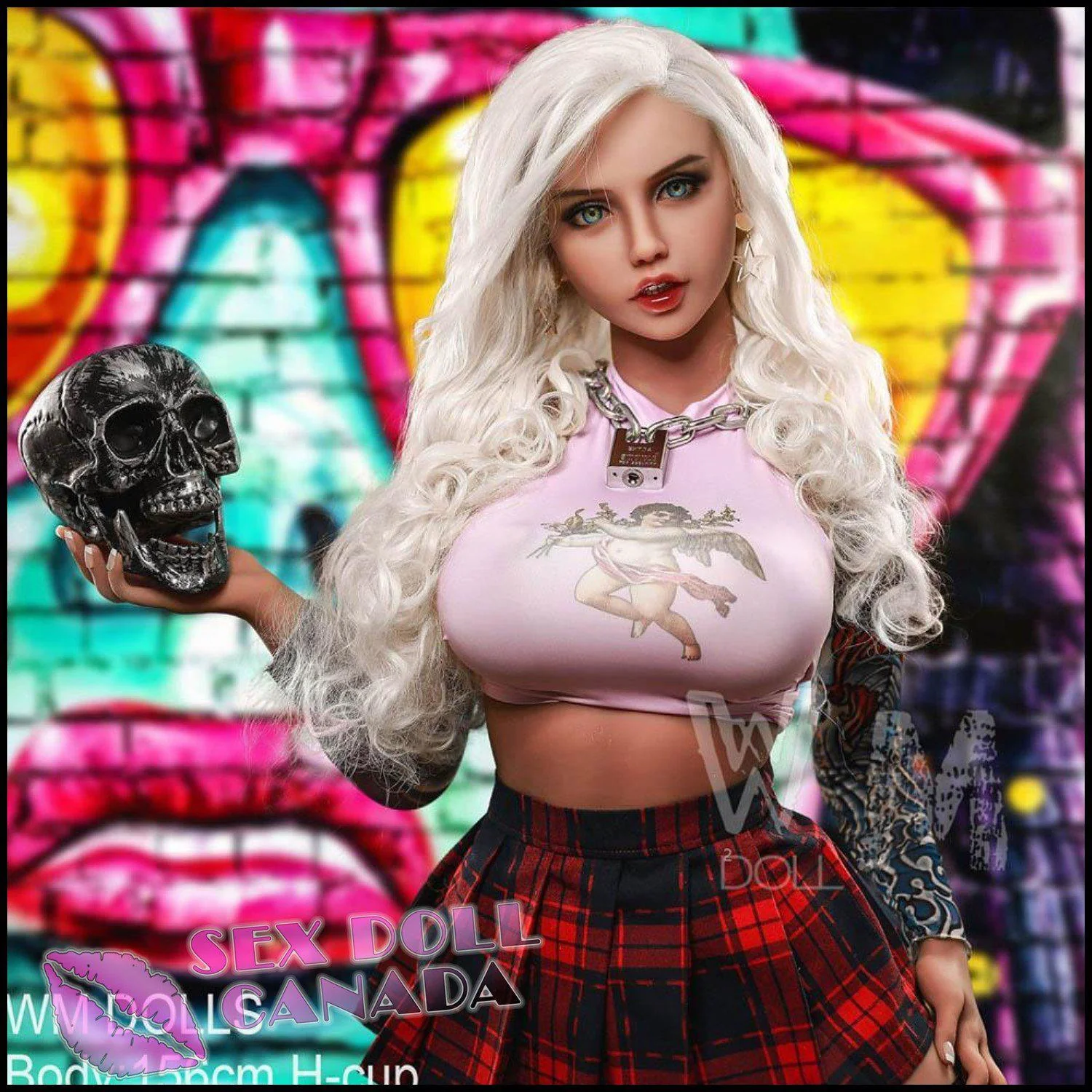 156 (5'1") H-Cup Sophia Platinum Blonde (Head #233) - WM Doll - Image 31