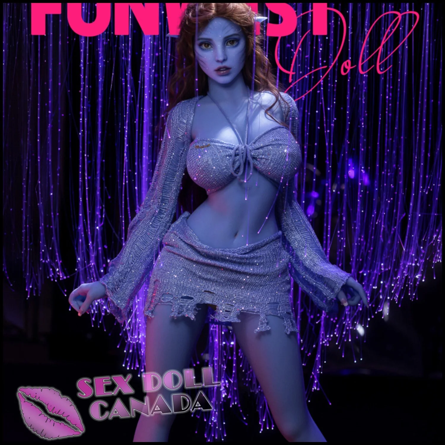 157 (5'2") G-Cup Kylie Blue (Head #40) - FunWestDoll - Image 8