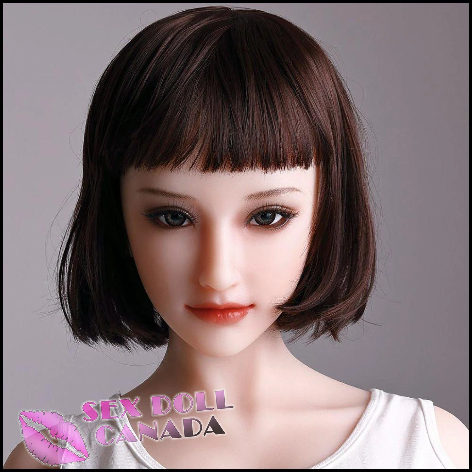 158 (5'2") D-Cup Addeline Short Hair - Full Silicone - Sanhui Dolls - Image 10