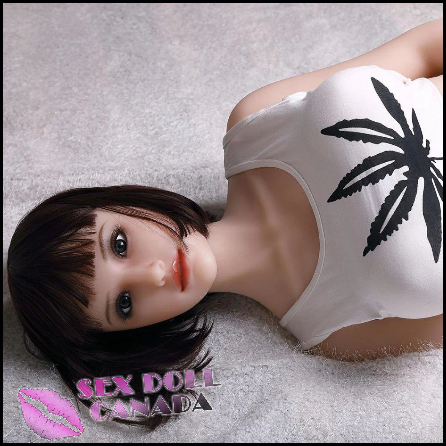 158 (5'2") D-Cup Addeline Short Hair - Full Silicone - Sanhui Dolls - Image 6