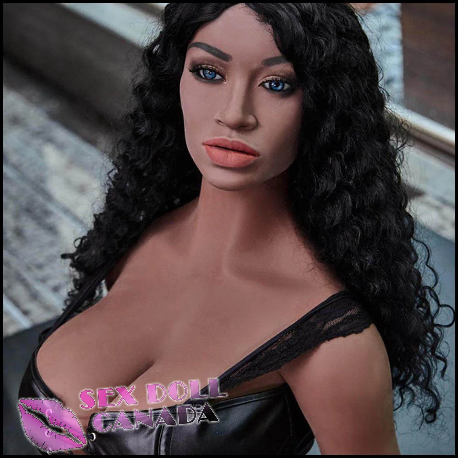 158 (5'2") G-Cup Nuru Blue Eyes Thick BBW - IRONTECH Dolls - Image 4