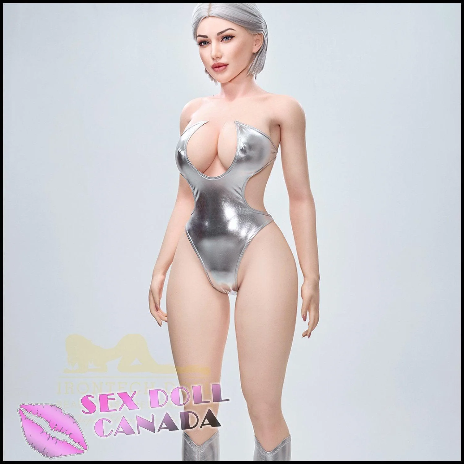 159 (5'3") I-Cup Celine (Head #S13) Full Silicone - IRONTECH Dolls - Image 3
