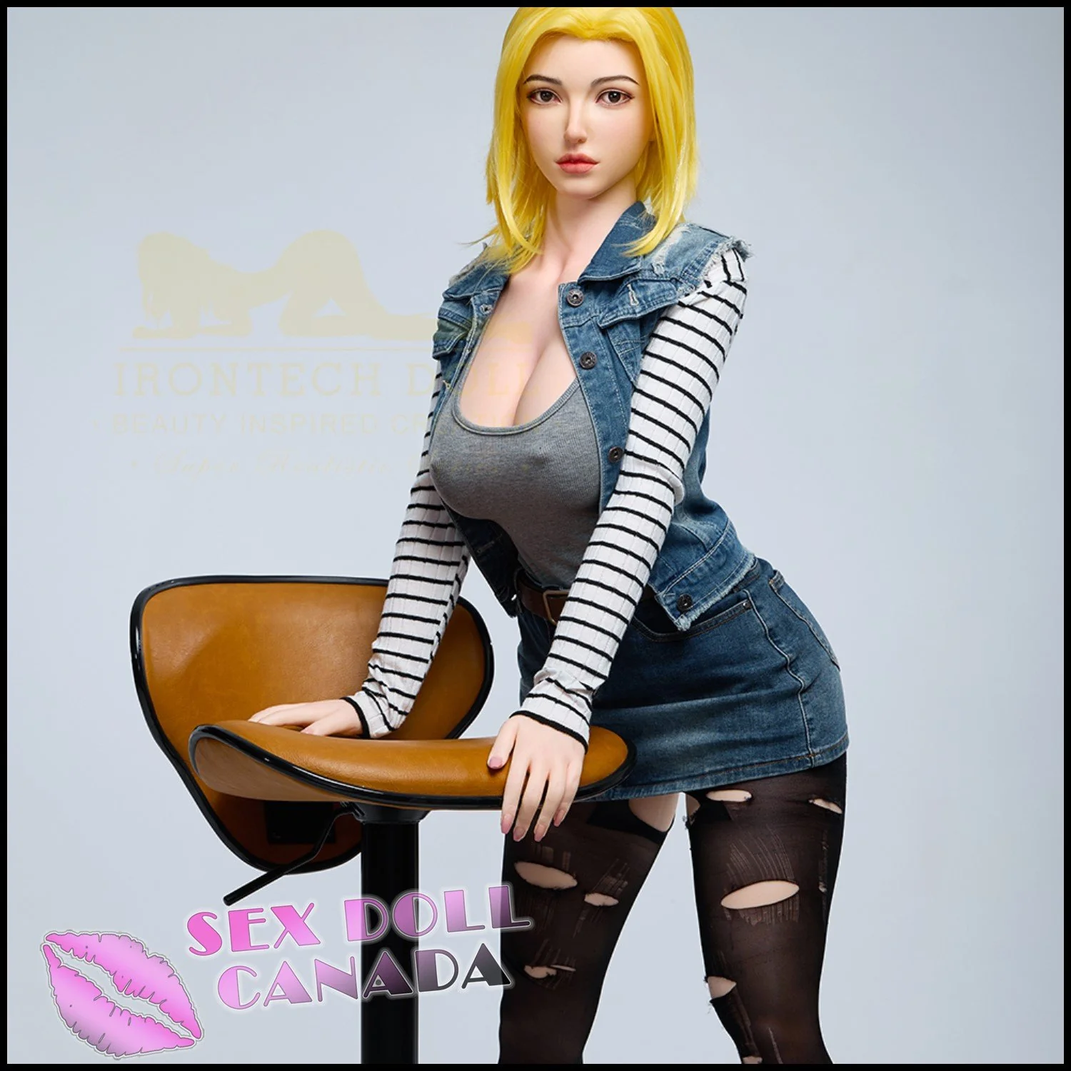 159 (5'3") I-Cup Joline (Head #S41) Full Silicone - IRONTECH Dolls - Image 11