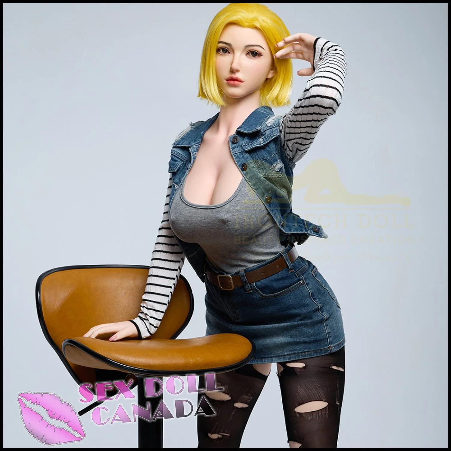 159 (5'3") I-Cup Joline (Head #S41) Full Silicone - IRONTECH Dolls - Image 15