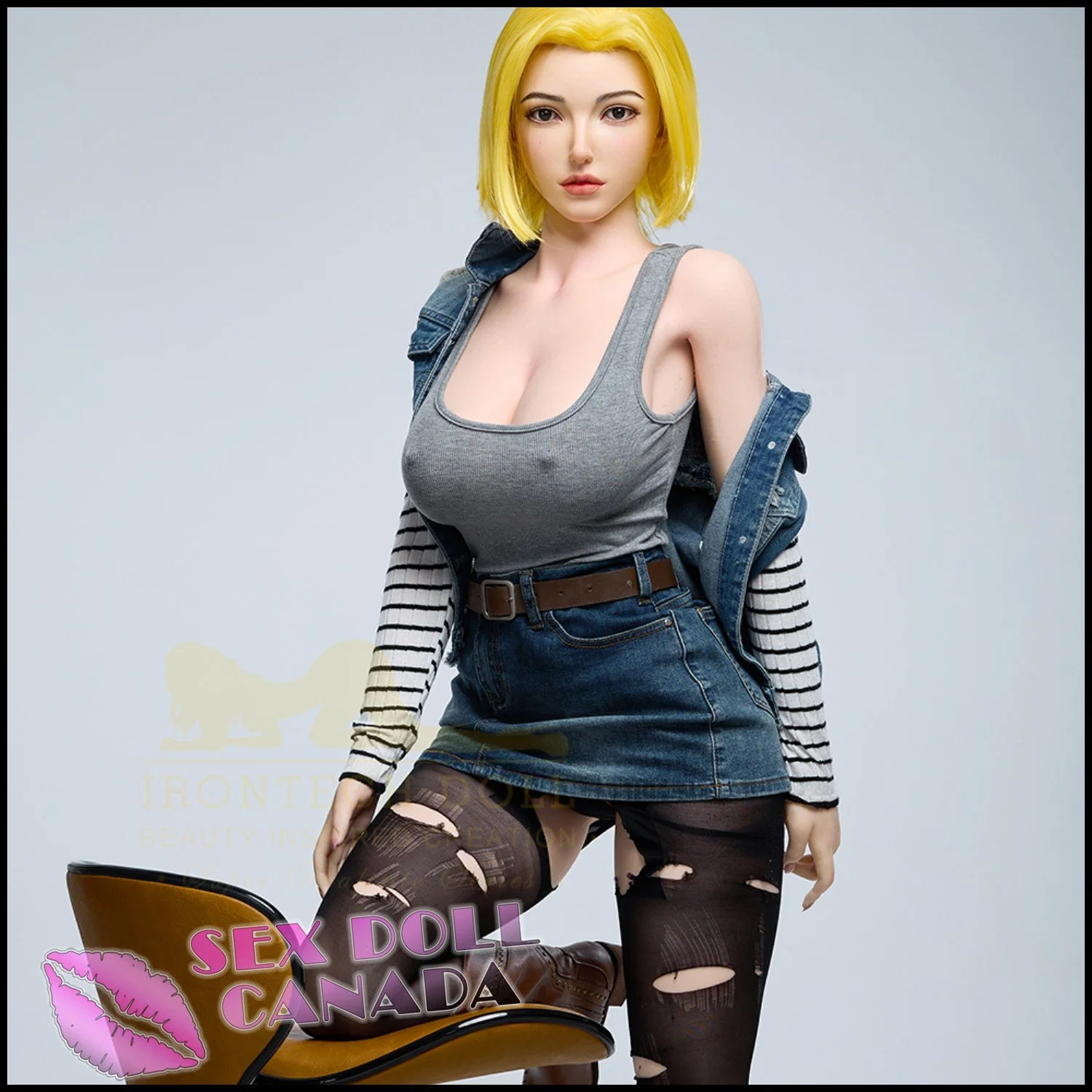 159 (5'3") I-Cup Joline (Head #S41) Full Silicone - IRONTECH Dolls - Image 18