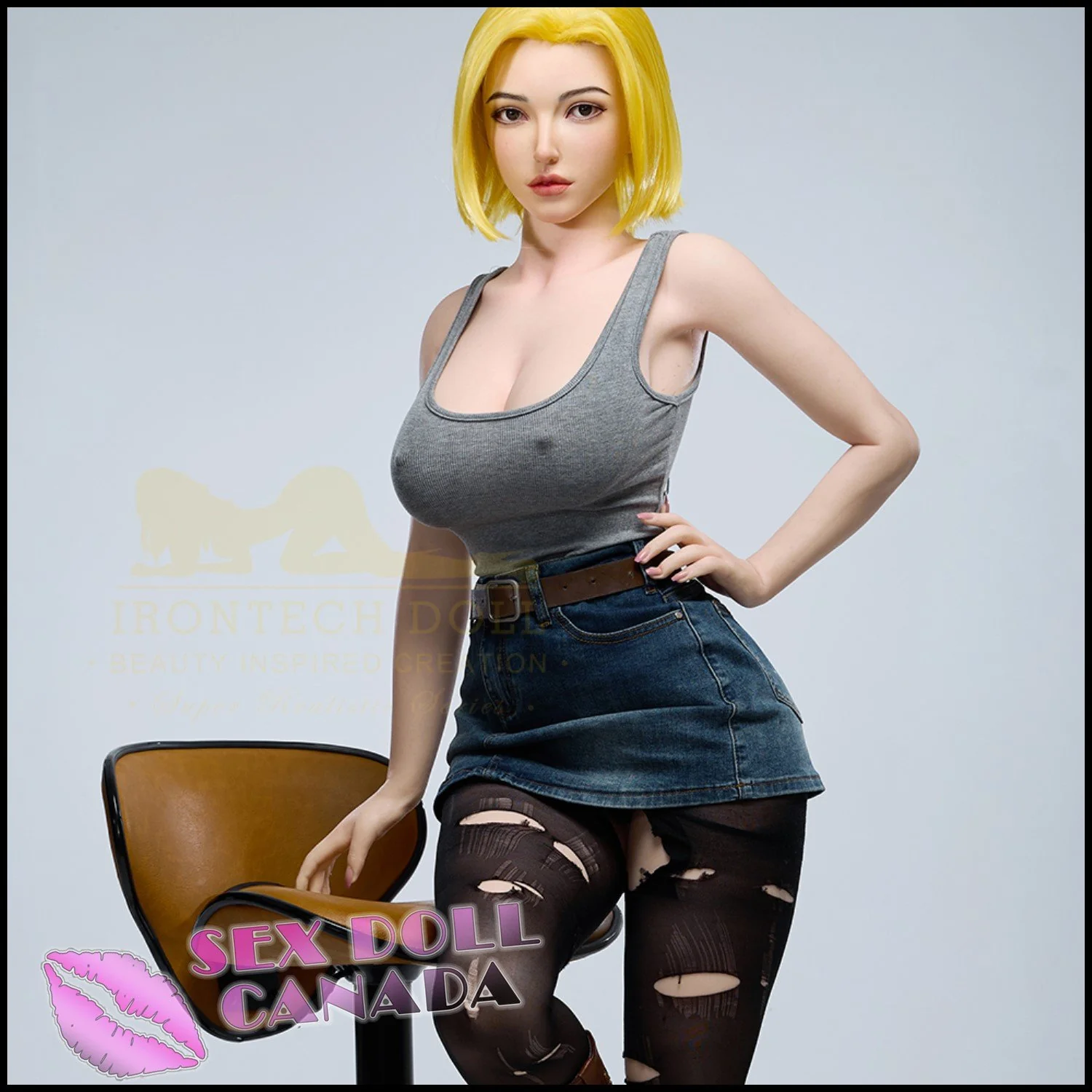 159 (5'3") I-Cup Joline (Head #S41) Full Silicone - IRONTECH Dolls - Image 21