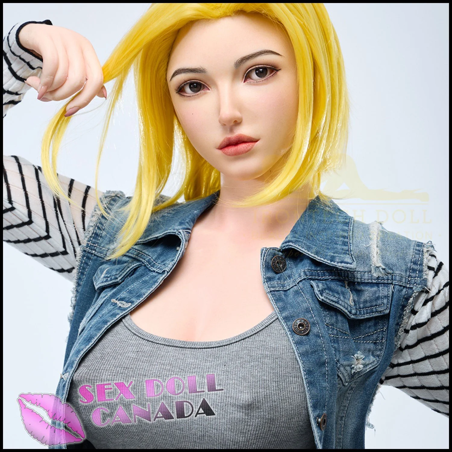159 (5'3") I-Cup Joline (Head #S41) Full Silicone - IRONTECH Dolls - Image 3