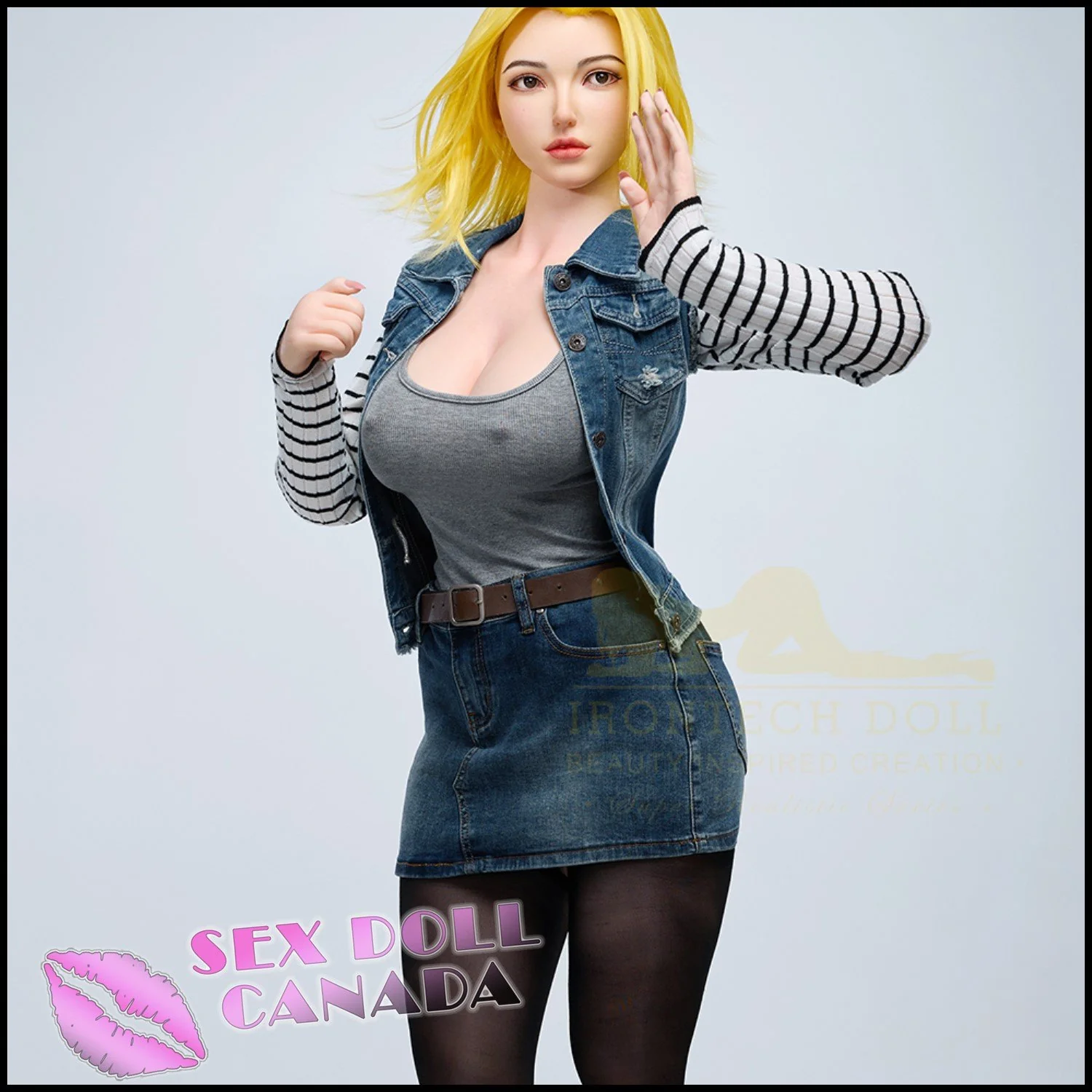 159 (5'3") I-Cup Joline (Head #S41) Full Silicone - IRONTECH Dolls - Image 7