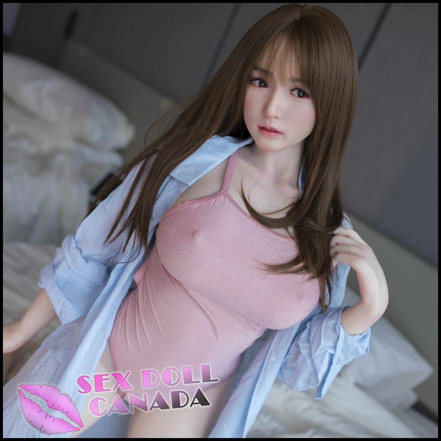 159 (5'3") I-Cup Miyou Pink (Head #T1) T159 T-RRS Full Silicone - Top-Sino - Image 9