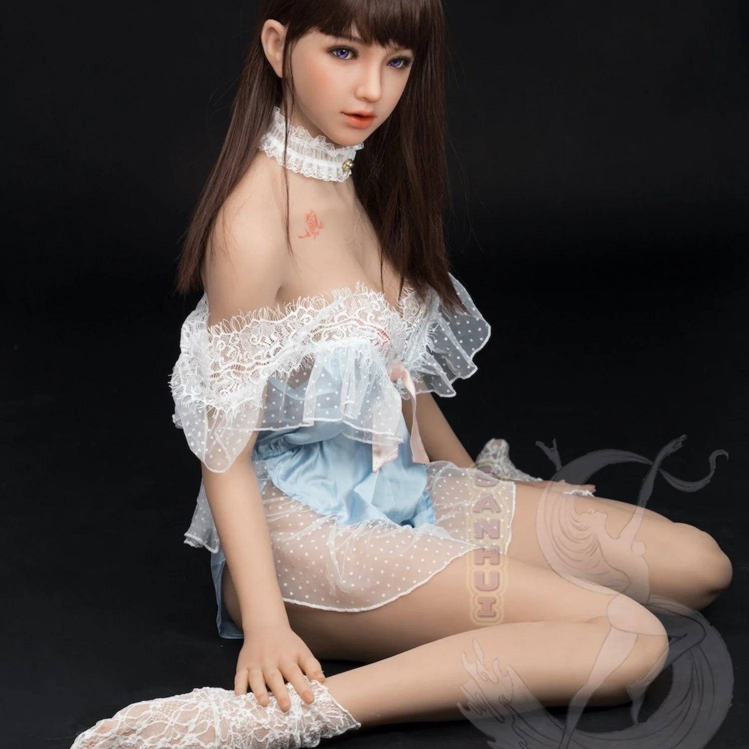 160 (5'3") D-Cup Maria Brunette (Head #8) Seamless Neck Full Silicone - Sanhui Dolls - Image 14