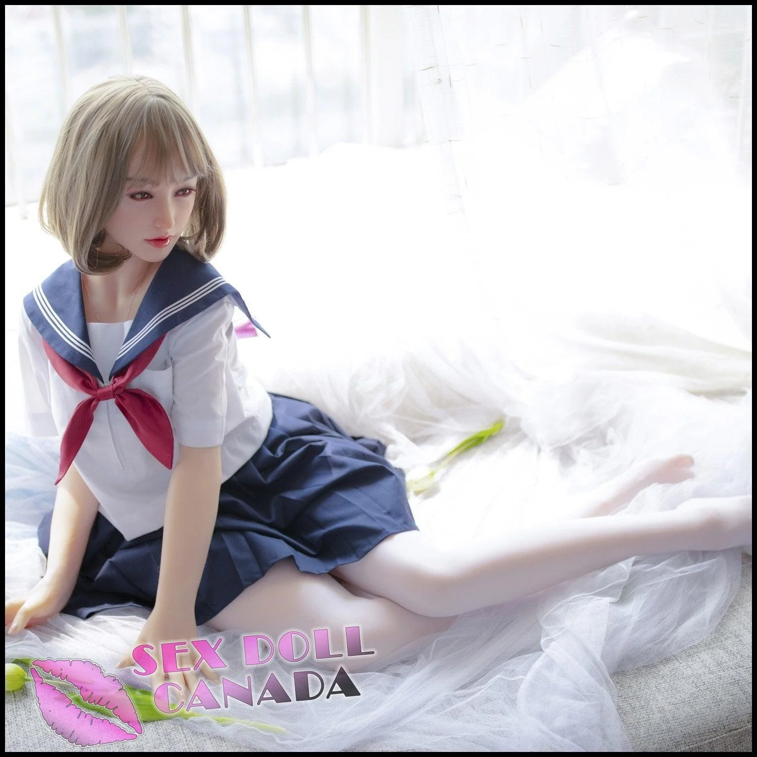 160 (5'3") E-Cup Lin Jiujiu Blonde RS (Head #S40) Full Silicone - Sino-Doll - Image 13