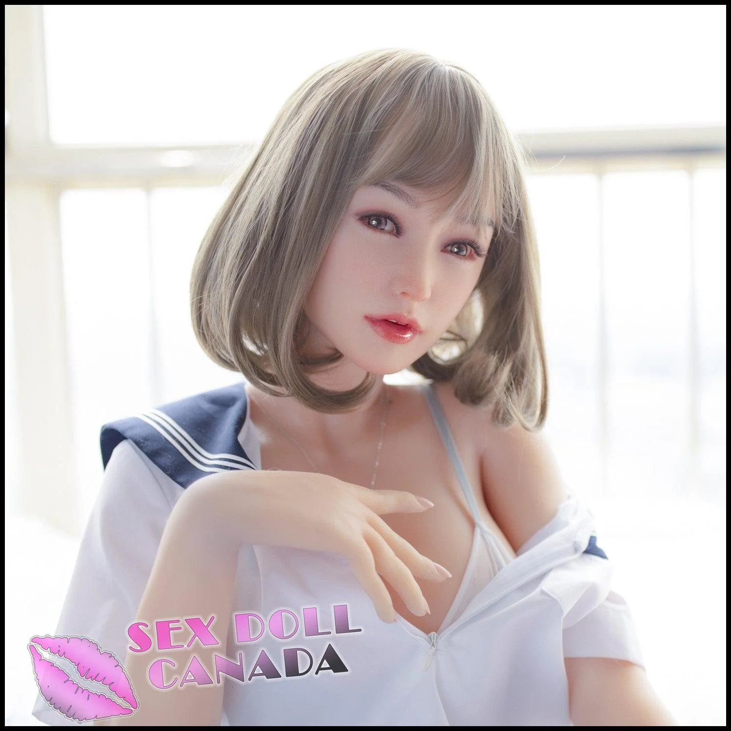 160 (5'3") E-Cup Lin Jiujiu Blonde RS (Head #S40) Full Silicone - Sino-Doll - Image 7