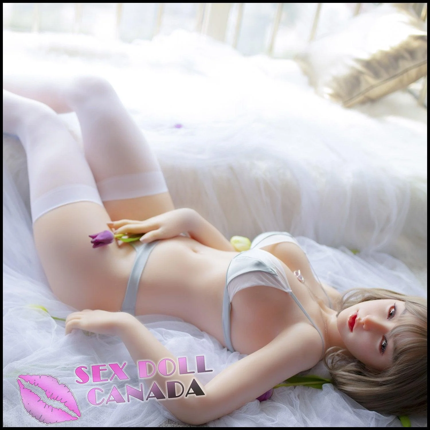160 (5'3") E-Cup Lin Jiujiu Blonde RS (Head #S40) Full Silicone - Sino-Doll - Image 8