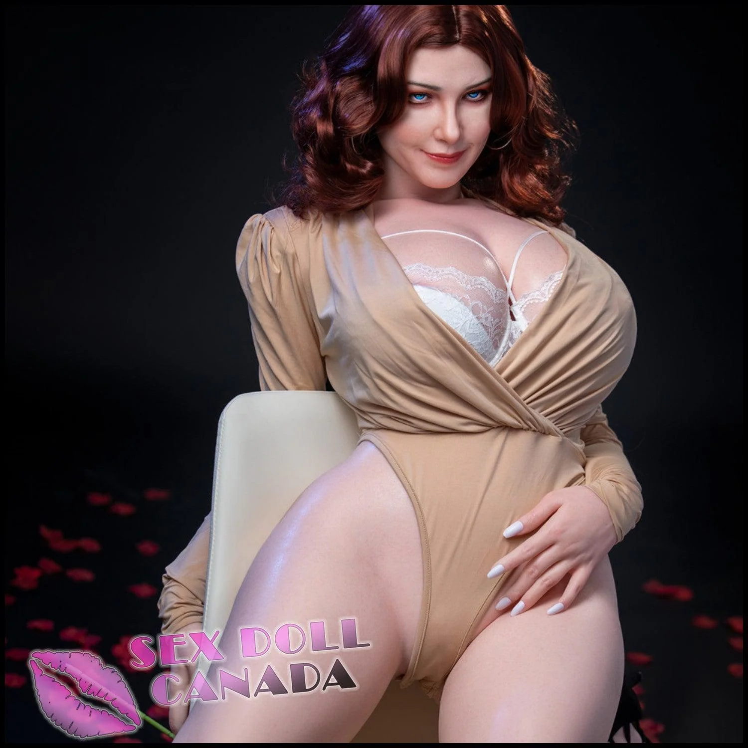 160 (5'3") K-Cup Carmel (Head #S12) Full Silicone - IRONTECH Dolls - Image 4