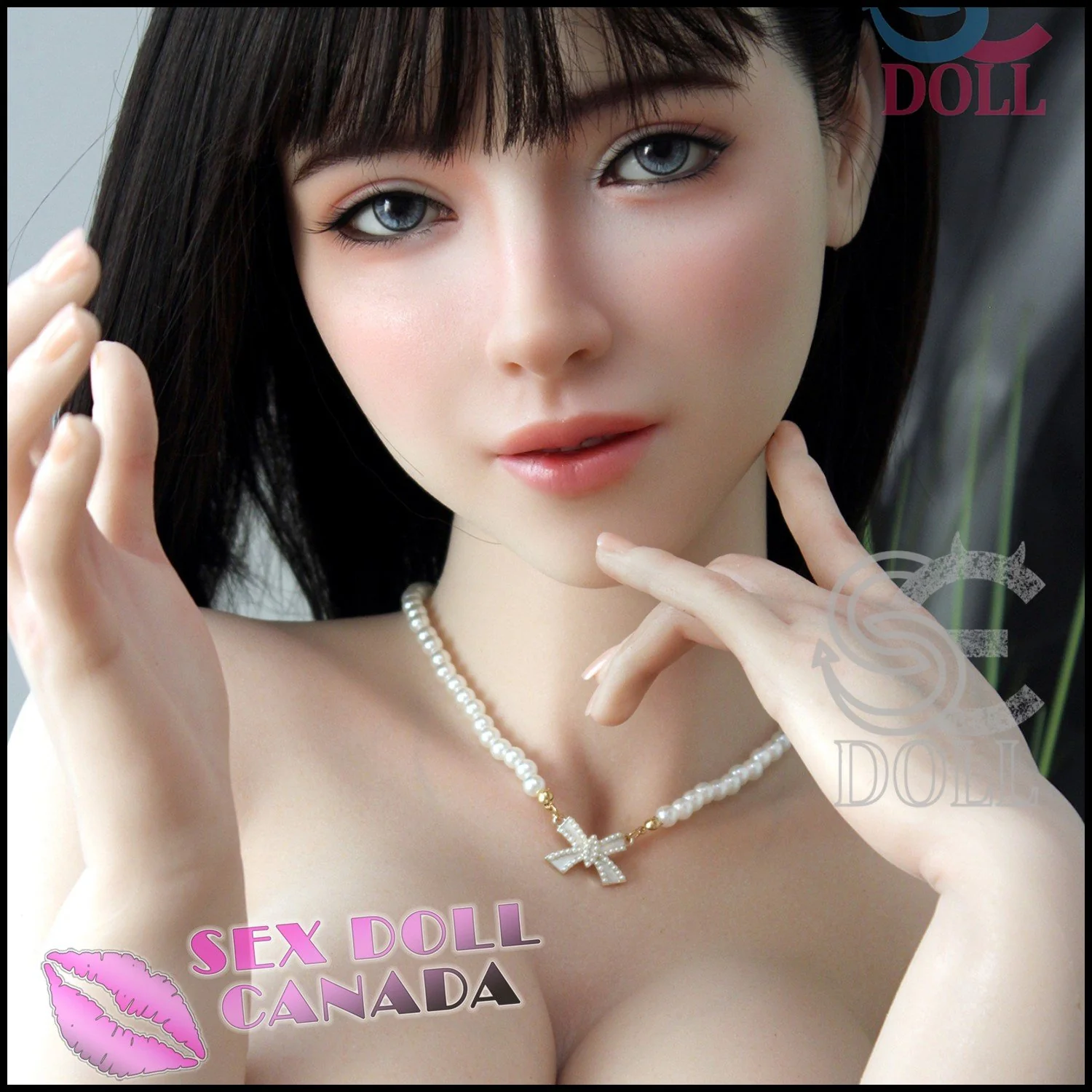 161 (5'3") E-Cup Annika Black Hair (Head #068SO) Full Silicone - SE Doll - Image 5