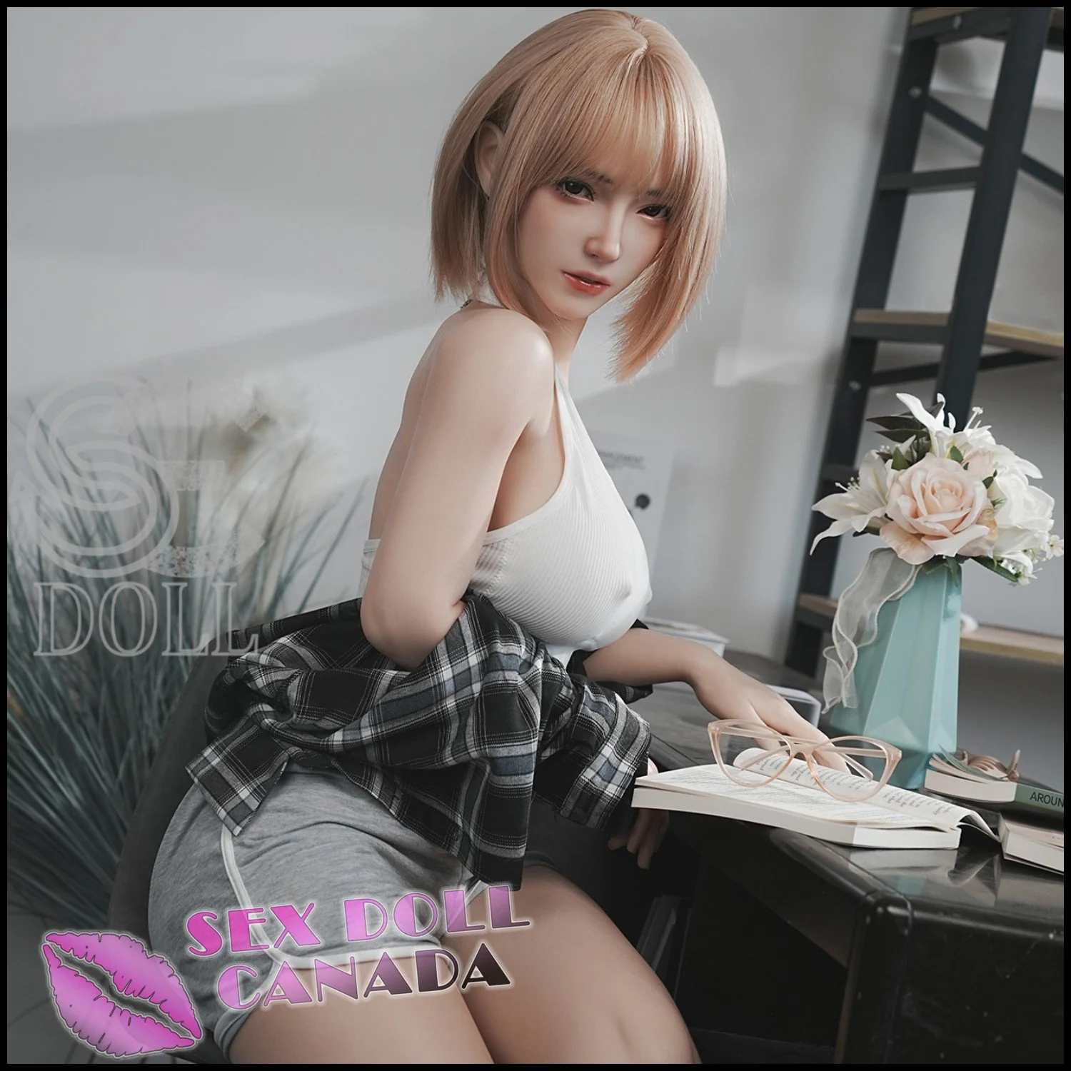 161 (5'3") E-Cup Bridget Blonde (Head #130SC) Full Silicone - SE Doll - Image 17