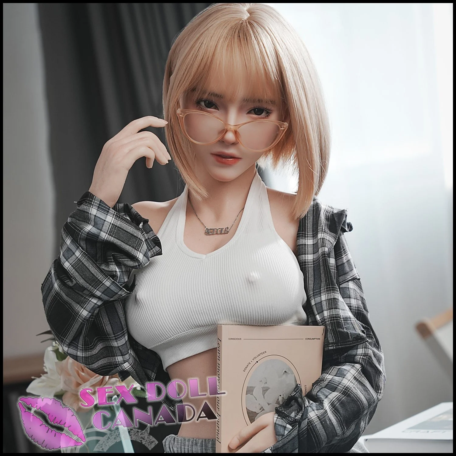 161 (5'3") E-Cup Bridget Blonde (Head #130SC) Full Silicone - SE Doll - Image 8